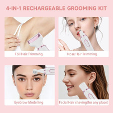 Women's 4‑in‑1 Rechargeable Electric Shaver Kit product image