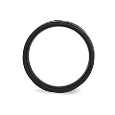 6mm Mens' Black Plated Titanium Swirl Design Band Ring product image