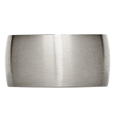 12mm  Men's Chisel  Titanium Brushed Wedding  Band Ring product image