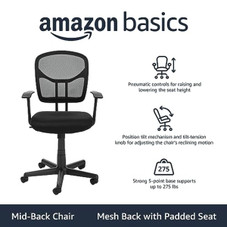 Amazon Basics Swivel Office Chair product image