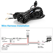 LED Light Bar Wiring Harness Kit product image