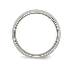 6mm Men's Chisel Titanium Yellow Plated Wedding Band Ring product image