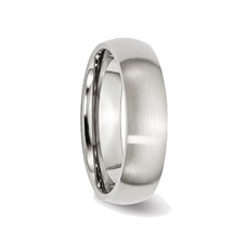 6mm Men's Chisel Stainless Steel Comfort Fit Wedding Band Ring product image