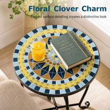 Metal Mosaic Patio Side Table  product image