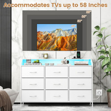 LED Fabric Drawer Dresser  product image