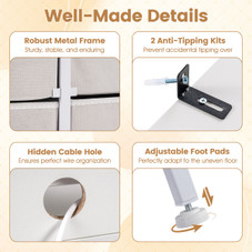 LED Fabric Drawer Dresser  product image