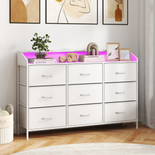 LED Fabric Drawer Dresser  product image