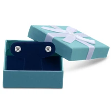 1 1/2 Carat Lab Created Diamond Stud Earrings in White Gold product image
