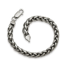 8.50" Men's Bracelet in Polished Stainless Steel product image