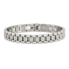 8.5" Stainless Steel Men's Brushed and Polished Bracelet product image