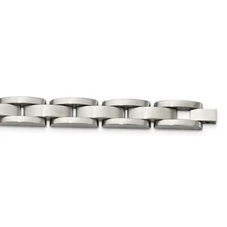 8" Stainless Steel Men's Brushed and Polished Bracelet product image