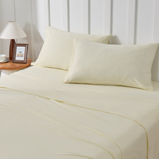 Kathy Ireland Heathered Jersey Knit Cotton Sheet Set (4 Pieces) product image