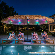 Double-Sided Thatched Tiki Patio Umbrella product image