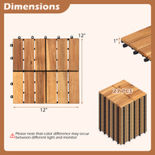 Acacia Wood Interlocking Deck Tiles (12-54 Pieces)  product image
