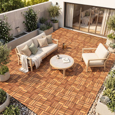 Acacia Wood Interlocking Deck Tiles (12-54 Pieces)  product image