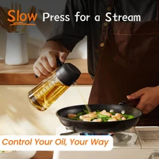 2 In 1 Glass Oil Dispenser Bottle product image