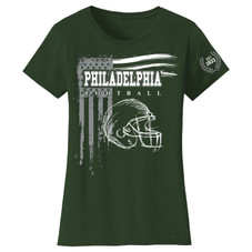 Women's Vintage USA Flag Football T-Shirt product image