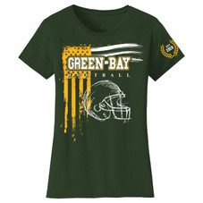 Women's Vintage USA Flag Football T-Shirt product image