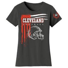 Women's Vintage USA Flag Football T-Shirt product image