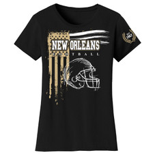 Women's Vintage USA Flag Football T-Shirt product image
