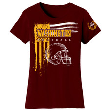 Women's Vintage USA Flag Football T-Shirt product image