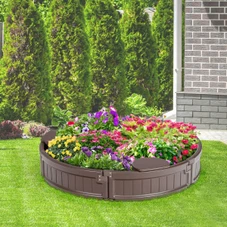 Wooden Sandbox with Built-in Edge Seats product image