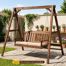 Carbonized Fir Wood Swing Frame product image