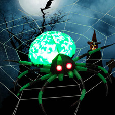 Halloween Inflatable Spider with White Net product image