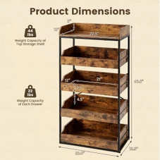 5-Tier Food Storage Rack product image