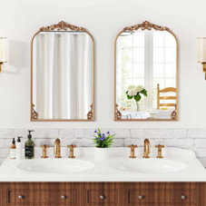 Vintage Baroque Arched Mirror product image