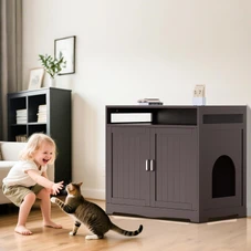Hidden Cat Litter Box Cabinet product image
