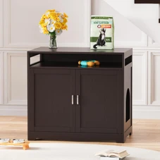 Hidden Cat Litter Box Cabinet product image