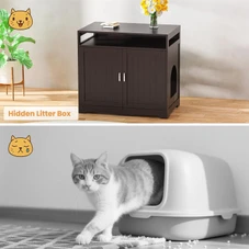 Hidden Cat Litter Box Cabinet product image