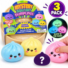 Mini Glow in the Dark Mystery Squishy Dumpling (3-Pack) product image