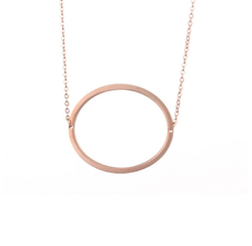 18K Gold-Plated Sideway Initial Necklace product image