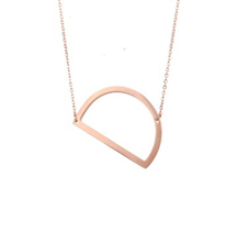 18K Gold-Plated Sideway Initial Necklace product image