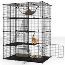 4-Tier Cube Cat Cage with Comfy Hammock product image