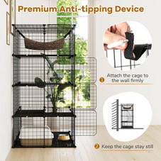 4-Tier Cube Cat Cage with Comfy Hammock product image