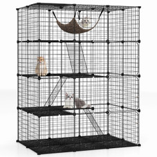 4-Tier Cube Cat Cage with Comfy Hammock product image