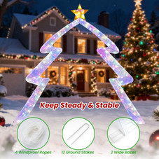 8.8 FT Christmas Tree-Shaped Archway with Adjustable Lights product image