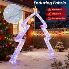 8.8 FT Christmas Tree-Shaped Archway with Adjustable Lights product image
