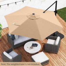 9FT Cantilever Patio Umbrella with 2-Section Design product image