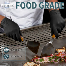 Finitex Black Nitrile Disposable Gloves (Medium) product image