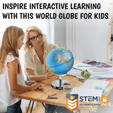 USA Toyz Illuminated World Globe with Stand product image