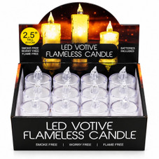 Decorative Warm White LED Candle (12-Pack) product image