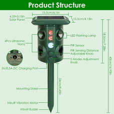 Solar Ultrasonic Animal Repeller product image