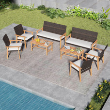8-Piece Patio Furniture Set with Coffee Table product image