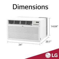 LG 11,800BTU 230V Electronic Through-the-Wall Air Conditioner with Remote product image