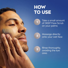 NIVEA MEN Deep Clean Face Wash and Scrub (6-Pack) product image