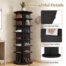 7-Tier Rotating Shoe Rack Tower product image